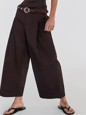 Free People Silverlake Wide-Leg Chino Trousers